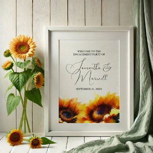 Póster Decoração de casamento e festa de noivado com gira