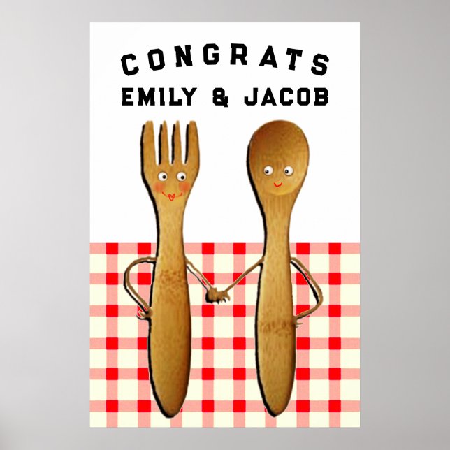 Poster Decoração de Casamento Personalizada (Frente)