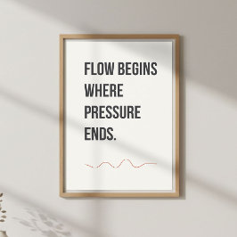 Poster Decoração de Estúdio Calmo. Citação Criativa Minim