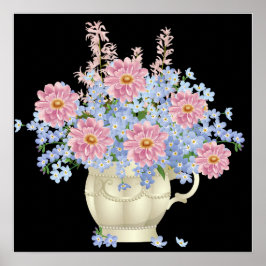 Poster decoração de flores