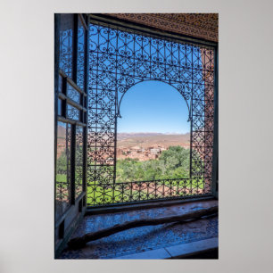 Póster Decoração de Janela Ornamentada