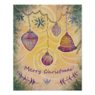 Póster decoração de Natal e Poster de árvore