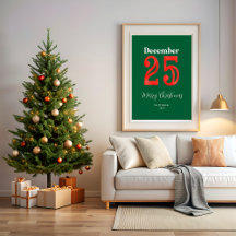 Decoração de Natal Vermelha e Verde para a Família