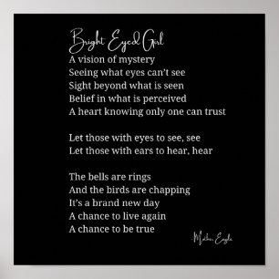 Poster Decoração de Poem Wall Art, Inspiradora, de Bright