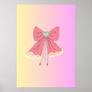 Poster Decoração de pôster fofo