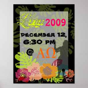 Póster Decoração de Posteres Luau ou Festa