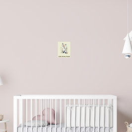 Poster Decoração de quarto de bebé Pequena Floresta Amiga