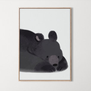 Poster Decoração de quarto de berçário de ursozinho da fl