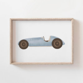 Poster Decoração de quarto infantil com carro de corrida