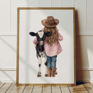 Poster Decoração de quarto infantil tema caubói e caubói