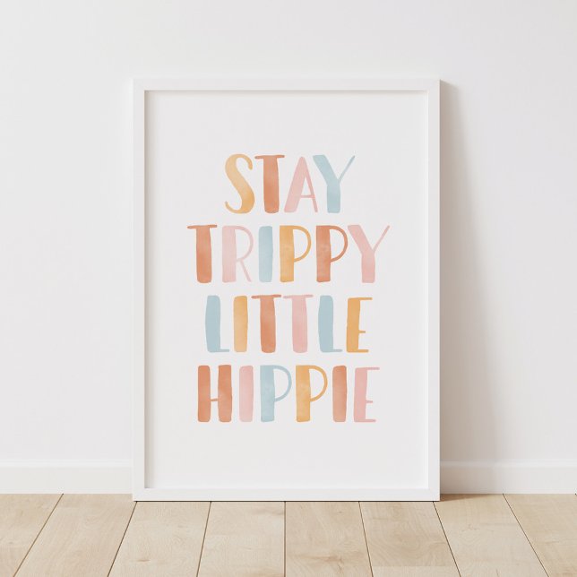 Poster Decoração de quarto para meninas Hippie Little Tri (Criador carregado)