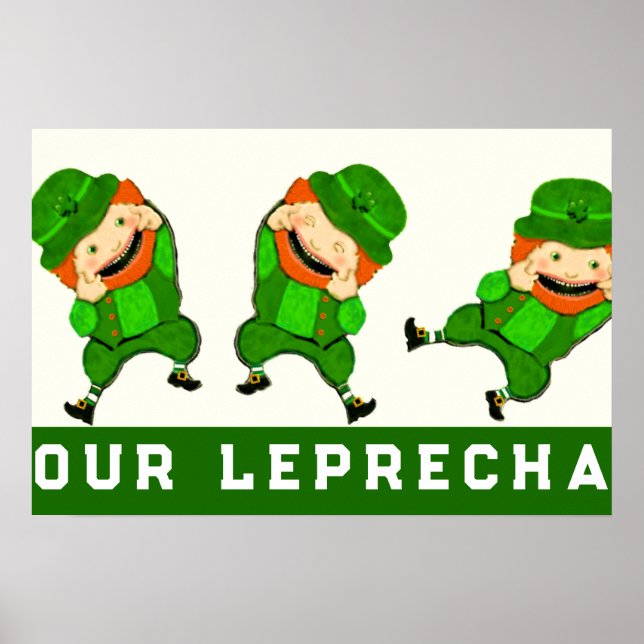 Poster Decoração do Dia de São Patrício (Frente)