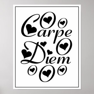 Póster Decoração do escritório Home/de Carpe Diem