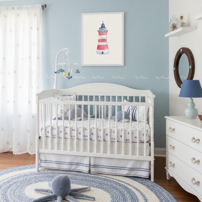 Poster Decoração do Farino Náutico do Oceano Náutico (Criador carregado)