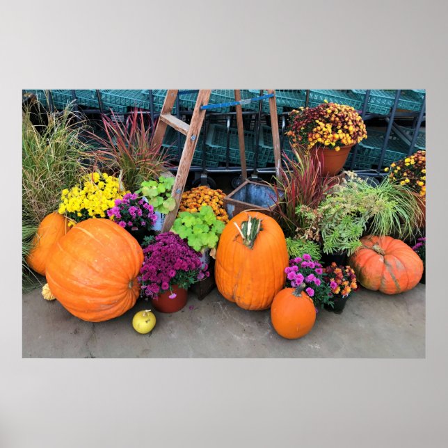 Poster Decoração do outono (Frente)