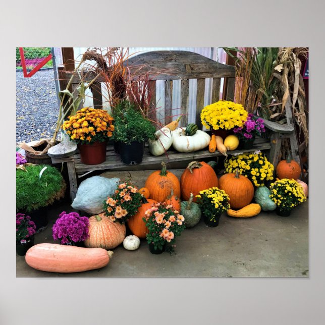 Poster Decoração do outono (Frente)