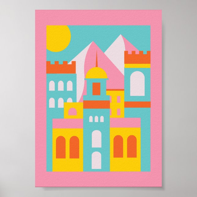 Poster Decoração do Quarto Infantil do Marrocos (Frente)