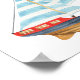 Poster Decoração do veleiro da embarcação à vela (Borda)