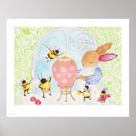Póster Decoração dos ovos