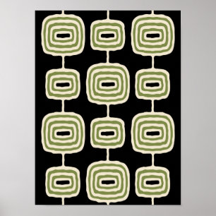 Poster Decoração Moderna do meio século