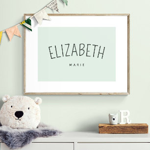 Poster Decoração Personalizada para Quarto de Brinquedos 