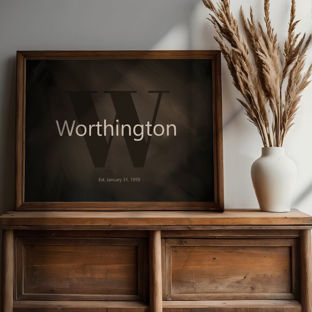 Poster Decoração Rústica de Fazenda com Apelido Personali (Criador carregado)