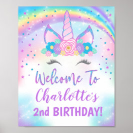 Poster Decorações de Sinal de Boas-Vindas à Festa do Unic