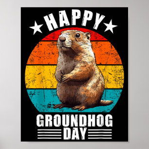 Poster Decorações Engraçadas Felizes do Dia da Toupeira 2
