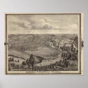 Póster Decorah, Winnesheik Co, Iowa