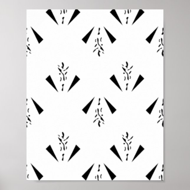 Poster Decorativo, Cinza de carvão (Frente)