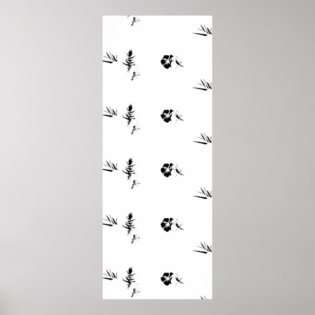 Poster Decorativo, Cinza Escura, Sinal de Pedestal de Car (Frente)