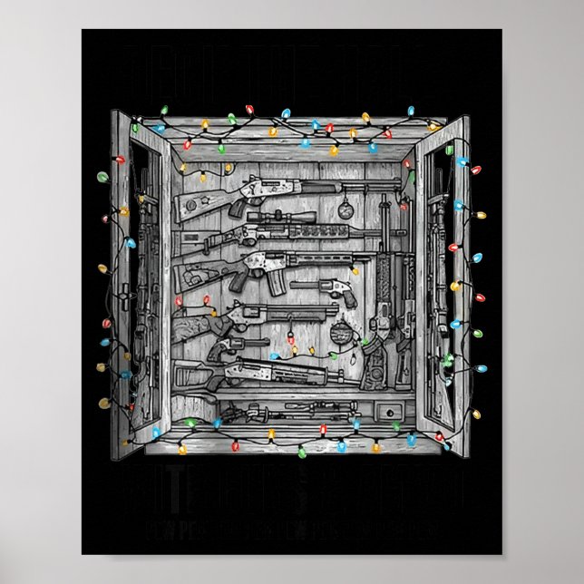 Poster Decore Os Corredores Com Armas & Munição (no verso (Frente)