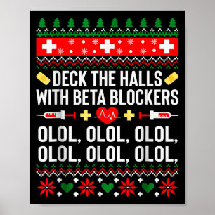 Poster Decore Os Corredores Com Enfermeira De Natal De Bl