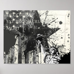 Poster Decorum Est Pro Patria Mori Arte Patriótica Liberd