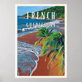 Poster Découvrez les trésors tropicaux de la Guadeloupe