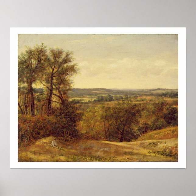 Poster Dedham Vale, c.1802 (óleo na canvas) (Frente)