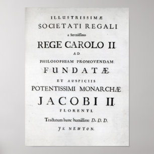 Poster Dedicação à Royal Society