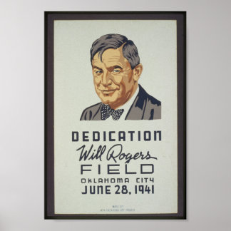 Poster Dedicação, Will Rogers Field, Oklahoma City, junho