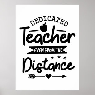 Poster Dedicated Teacher Distance