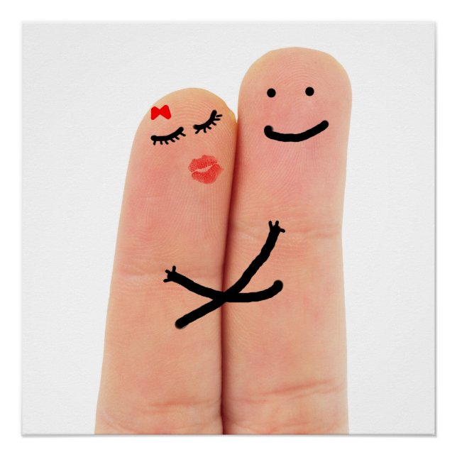 Póster Dedos apaixonados (Frente)