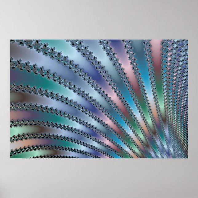 Póster Dedos Arte Fractal (Frente)