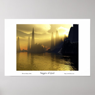 Póster Dedos do deus