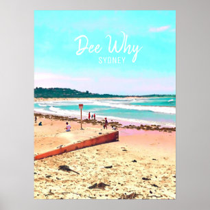 Poster Dee Why Norte beaches sydney
