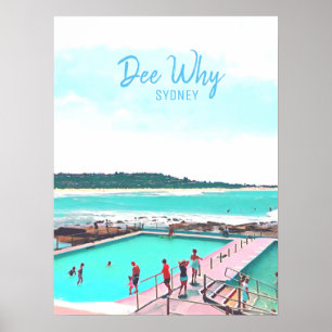 Poster Dee Why Norte beaches sydney