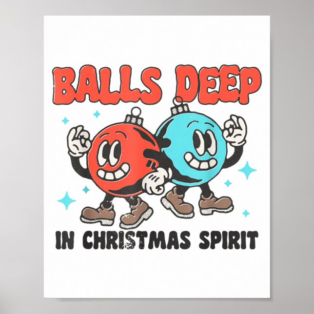 Poster Deep In Christmas Srit Funny Christmas Saying  (Frente)