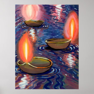 Póster Deepas pintadas no rio