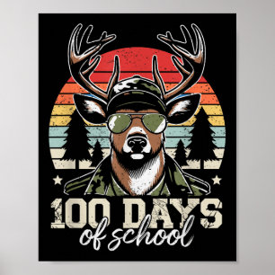 Poster Deer 100 Dias De Meninos Escolares 100 Dia De Sch