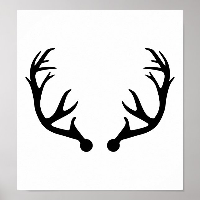 Póster Deer antlers (Frente)
