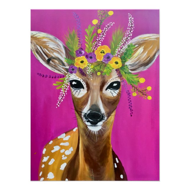 Póster Deer Glossy Poster (Frente)