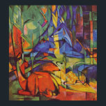 Poster Deer in Forest por Franz Marc<br><div class="desc">Veado em Forest por Franz Marc. Sobre Franz Marc Franz Marc era um pintor e imitador alemão, uma das figuras-chave do movimento expressionista alemão. Marc fez sessenta impressões, em madeira e litografia. A maior parte de seu trabalho maduro retrata animais, geralmente em ambientes naturais. Sua obra se caracteriza por uma...</div>